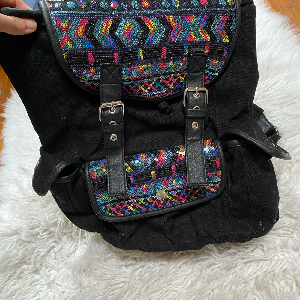 Black Sequence Backpack - image 5